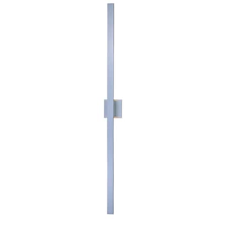 Et2 Alumilux Sconce 2-Light 4.5" Wide Satin Aluminum Outdoor Wall Sconce E41344-SA